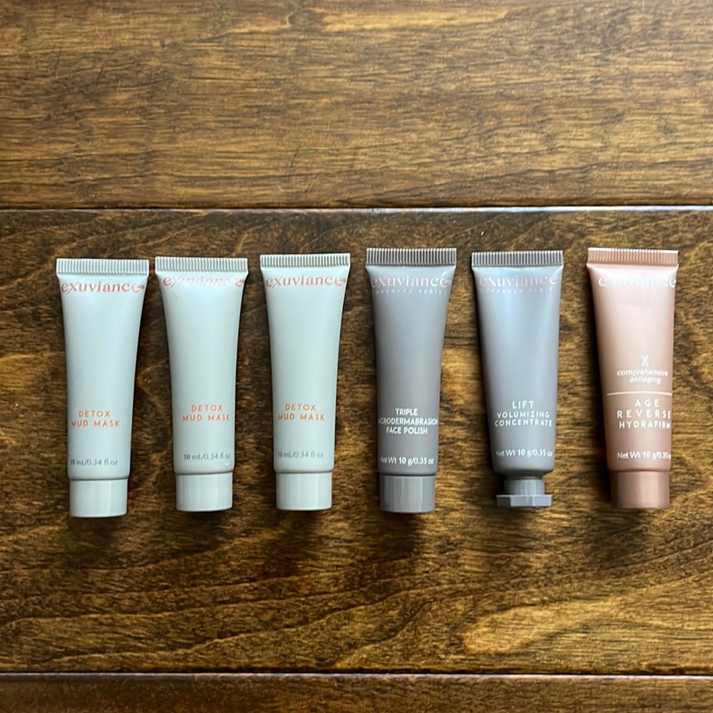 NWOB Exuviance Skincare Bundle Mud Mask Microdermabrasion Face Moisturizer